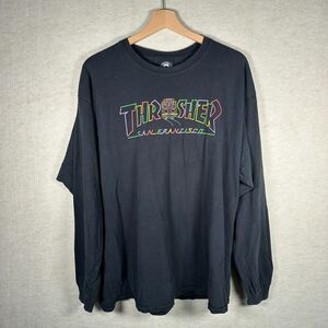 Thrasher San Francisco Long Sleeve Tee Men's XL 100% Cotton Graphic Cable Cars